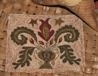 1831 Antique Floral Punch Needle Pattern