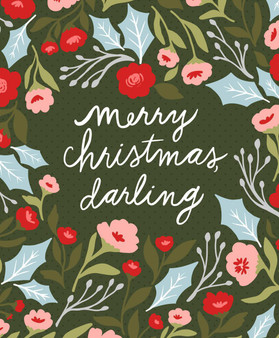 Merry Christmas Darling Quilt Panel