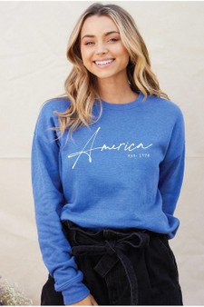 America Est. 1776 Graphic Sweatshirt