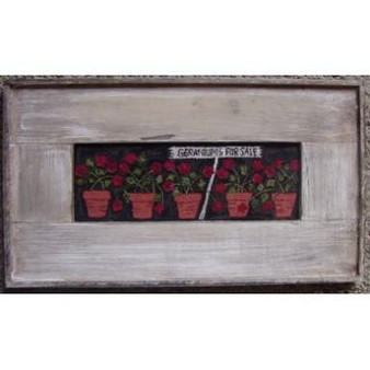 Geraniums For Sale Punch Needle PRI-419