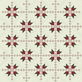 Poinsettia Lane Quilt Kit PREORDER ($174.25)