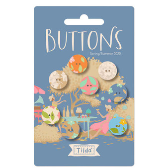 Tilda Sunday Brunch Buttons 0.55in (14mm) 8pcs