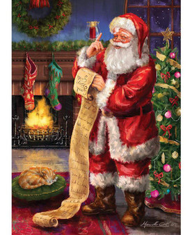 Christmas Wishes PD15040 Digitally Printed 36" x 43" Santa Panel One Yard