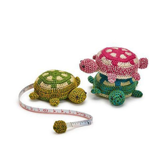 Crocheted Tape Measure Turtle
