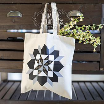 Primitive Gatherings Canvas Quilt Block Bag