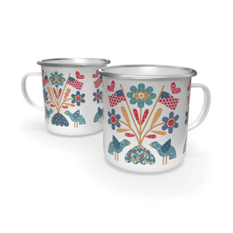 Lori Holt Home Enamel Tin Mugs