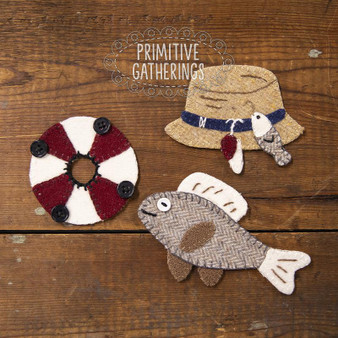 3 Fishing Ornaments