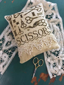 Antique Scissors and Spools Cross Stitch