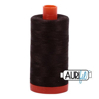 Aurifil 50 wt. 1130-Very Dark Bark