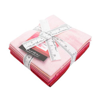 Grunge Stitch Pink Fat Quarter Bundle 10pcs