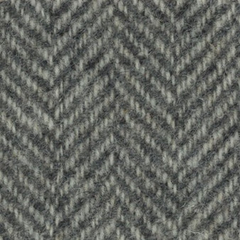 Mill Dyed Ecru Herringbone Wool