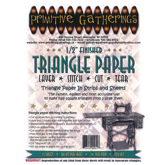 1/2" Triangle Paper by Primitive Gatherings PRI-212
