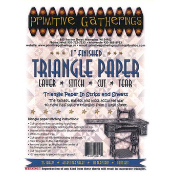 1" Triangle Paper by Primitive Gatherings PRI-214