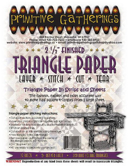 2 1/2" Triangle Paper by Primitive Gatherings PRI-229