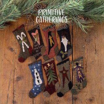 9" Wool Christmas Stockings Pattern PRI-151